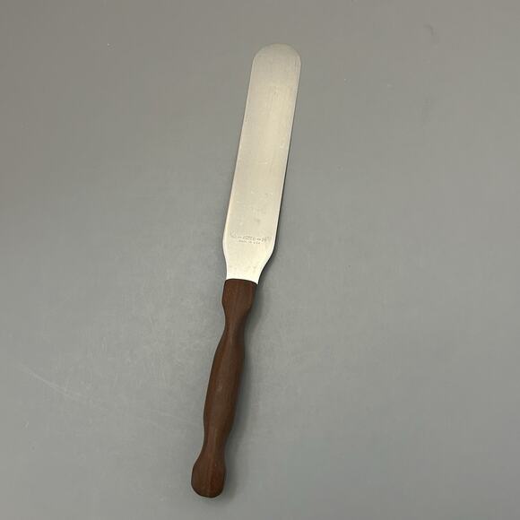 Cutco No. 28 Icing Spatula Knife Spreader Brown Handle Made in USA Vintage - Picture 1 of 5